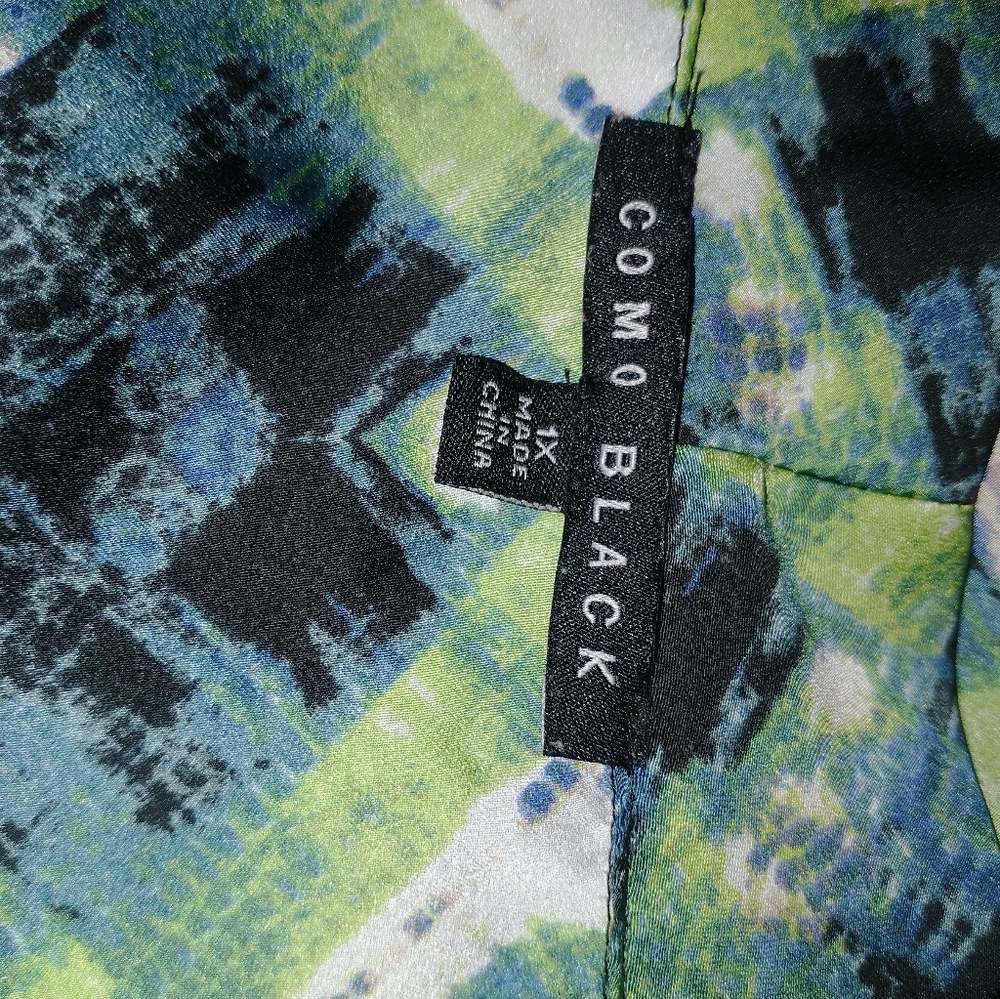 Como Multi Colored Blouse size 1X - Picture 2 of 9